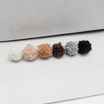Neutral Woven 12mm Stud Topper (Choice of Color), 3 Pairs, Stud 108 - 113 - 
