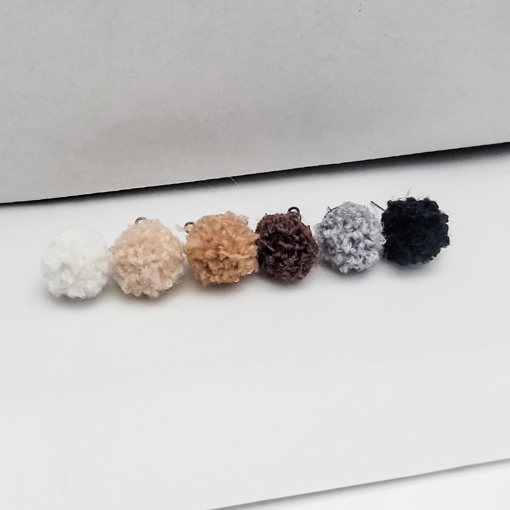 Neutral Woven 12mm Stud Topper (Choice of Color), 3 Pairs, Stud 108 - 113 - 