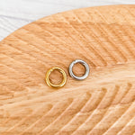 New Premium Charm Holder Clasp Finding (Silver or Gold), 5 Pieces, Metal Blank 198 - 