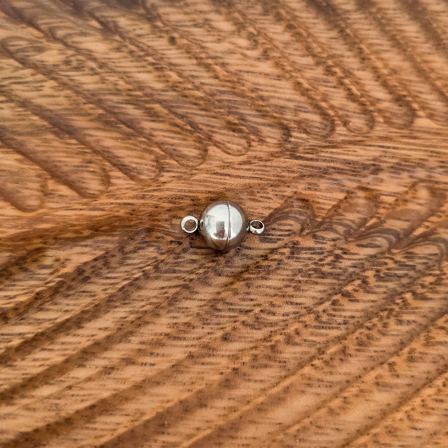 New Premium Circle Magnetic Closure Findings (Silver or Gold), 5 Sets, Chain 23 - 