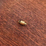 New Premium Cylinder Magnetic Closure Findings (Silver or Gold), 5 Sets, Chain 22 - 
