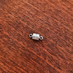 New Premium Cylinder Magnetic Closure Findings (Silver or Gold), 5 Sets, Chain 22 - 