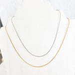 New Premium Full Round Snake Chain Necklace Finding (Silver or Gold Stainless Steel), Pack of 5, Chain 28 - 