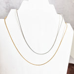 New Premium Full Round Snake Chain Necklace Finding (Silver or Gold Stainless Steel), Pack of 5, Chain 28 - 