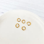 New Premium Gold 10mm Round Stainless Steel Open Jump Rings (18g), 100 Pieces, Jump Ring 7 - 