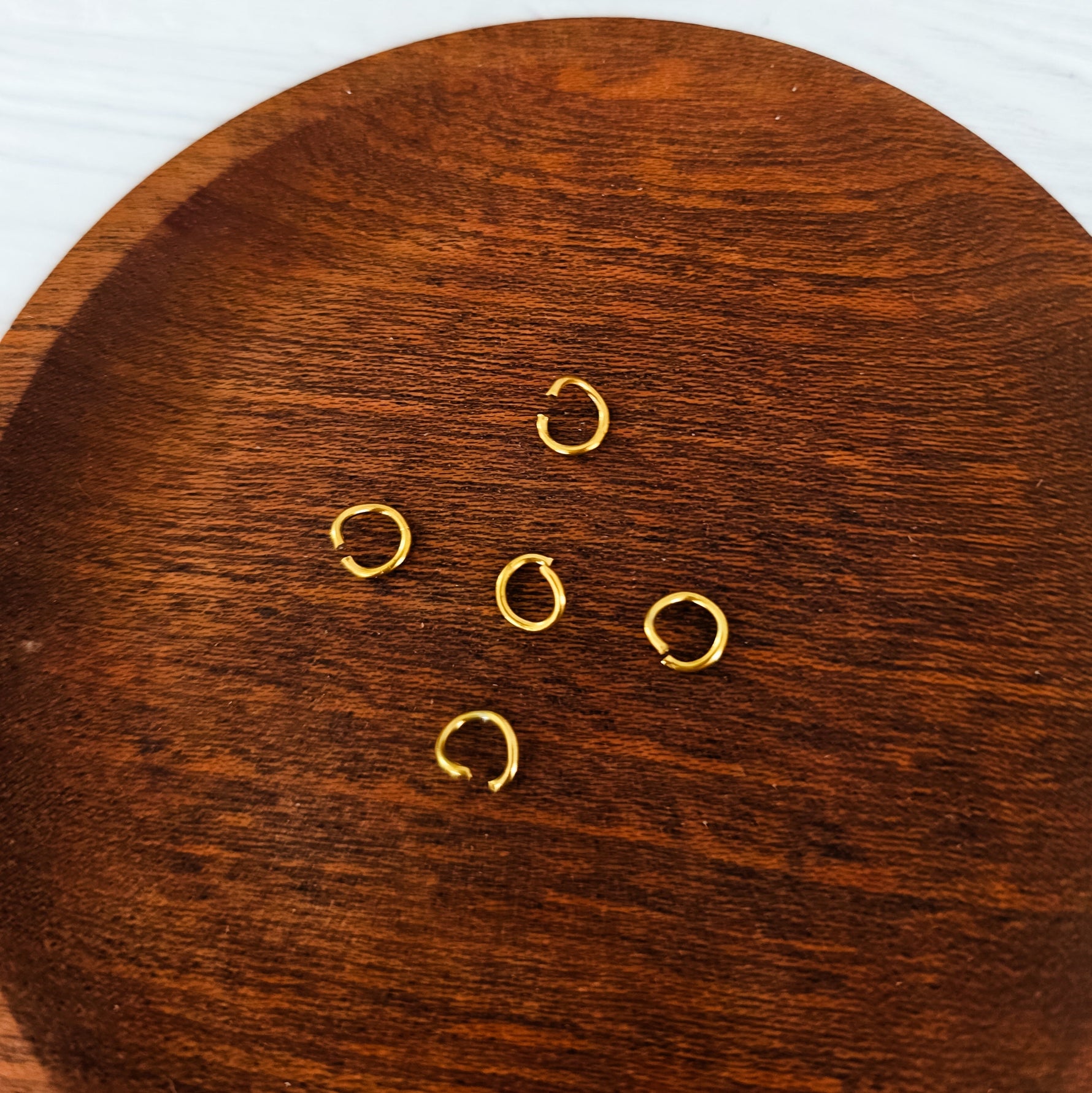 New Premium Gold 10mm Round Stainless Steel Open Jump Rings (18g), 100 Pieces, Jump Ring 7 - 