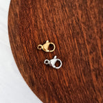 New Premium Lobster Clasp Findings (Silver or Gold), 20 Pieces, Chain 24 - 