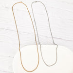 New Premium Men's Full Box Chain Necklace Finding (Silver or Gold Stainless Steel), Pack of 5, Chain 30 - 