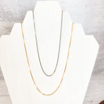 New Premium Men's Full Box Chain Necklace Finding (Silver or Gold Stainless Steel), Pack of 5, Chain 30 - 