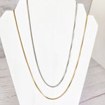 New Premium Men's Full Box Chain Necklace Finding (Silver or Gold Stainless Steel), Pack of 5, Chain 30 - 