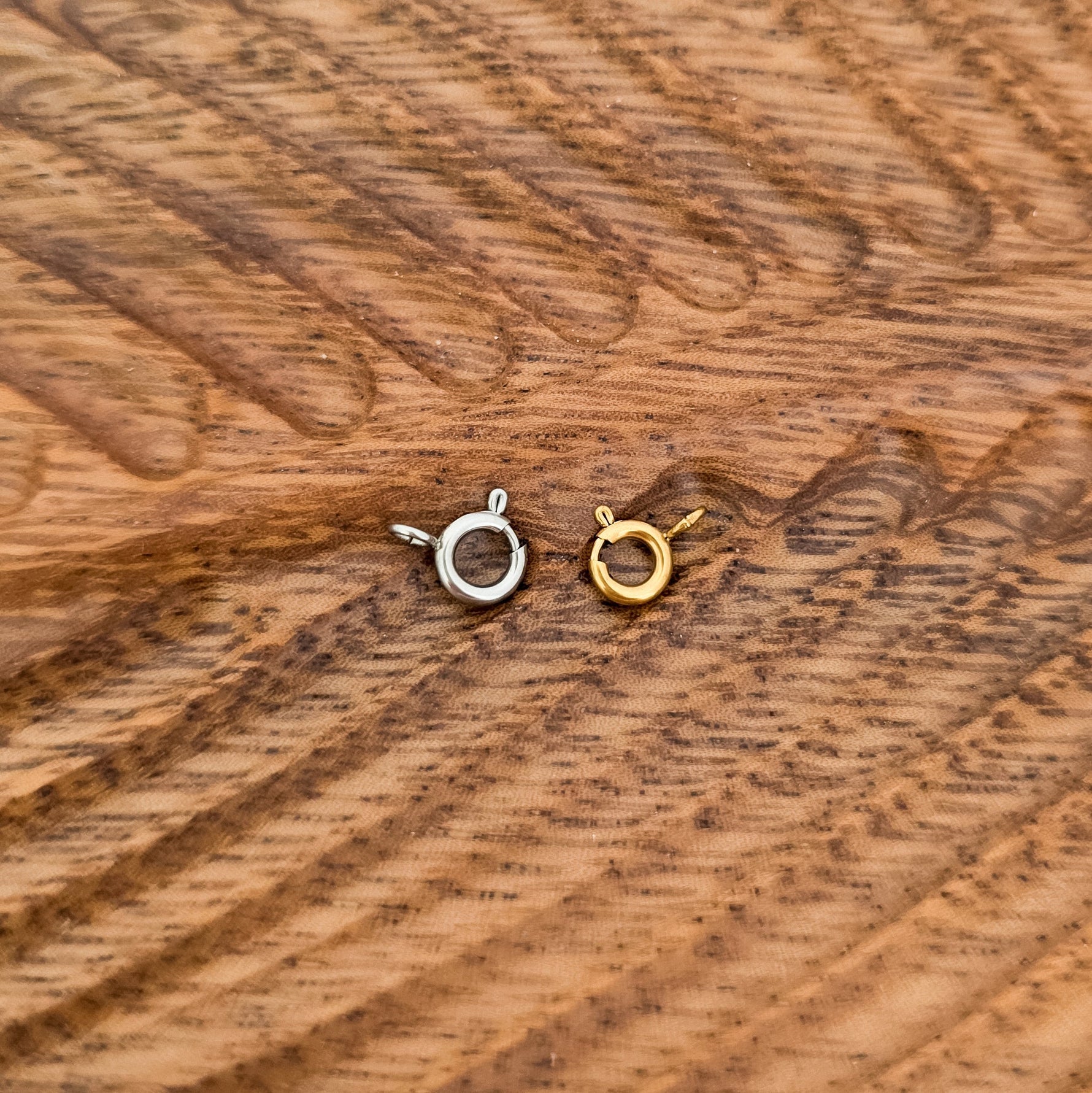 New Premium Petite Spring Clasp Finding (Silver or Gold), 10 Pieces, Chain 32 - 