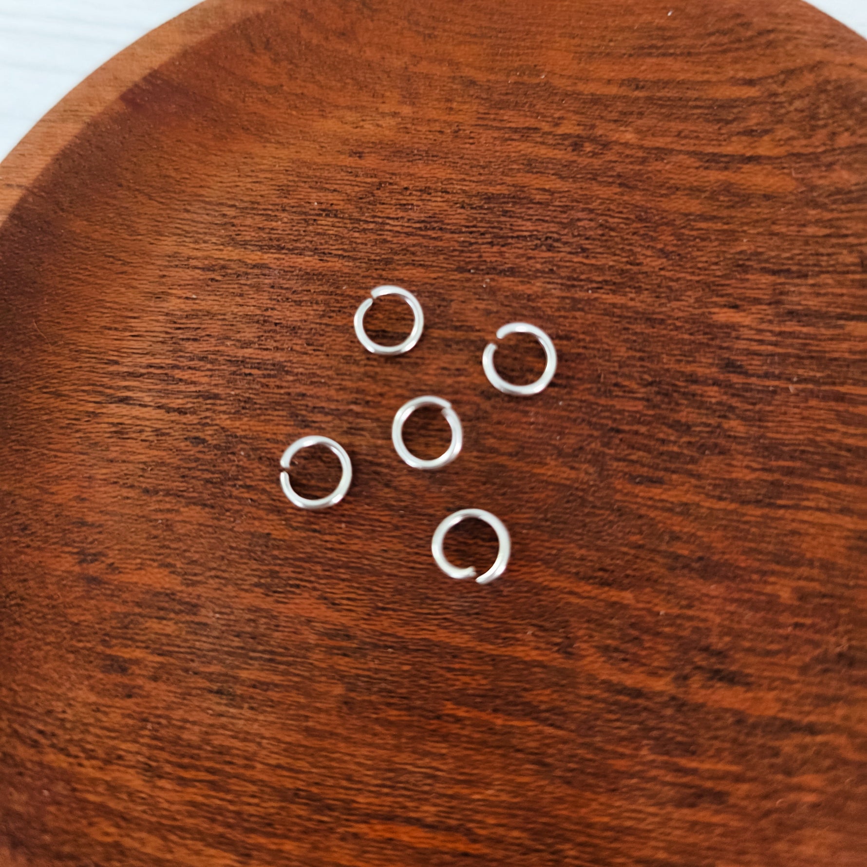 New Premium Silver 5mm Round Stainless Steel Open Jump Rings (20g), 100 Pieces, Jump Ring 10 - 
