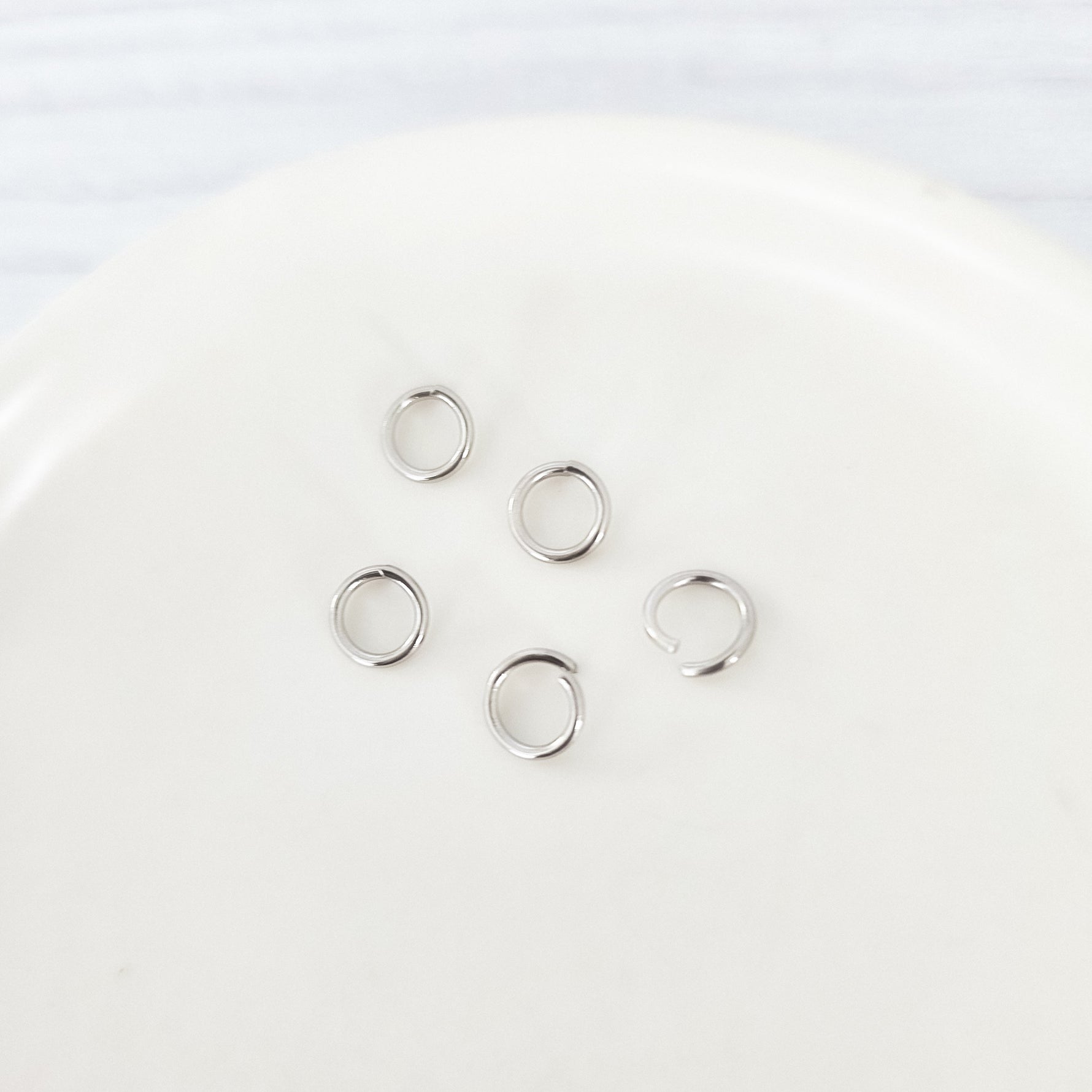 New Premium Silver 6mm Round Stainless Steel Open Jump Rings (20g), 100 Pieces, Jump Ring 19 - 