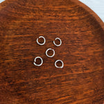 New Premium Silver 7mm Round Stainless Steel Open Jump Rings (18g), 100 Pieces, Jump Ring 12 - 