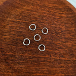 New Premium Silver 8mm Round Stainless Steel Open Jump Rings (18g), 100 Pieces, Jump Ring 13 - 
