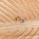 New Premium Small Spring Clasp Finding (Silver or Gold), 10 Pieces, Chain 33 - 