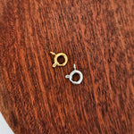 New Premium Small Spring Clasp Finding (Silver or Gold), 10 Pieces, Chain 33 - 