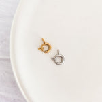 New Premium Small Spring Clasp Finding (Silver or Gold), 10 Pieces, Chain 33 - 