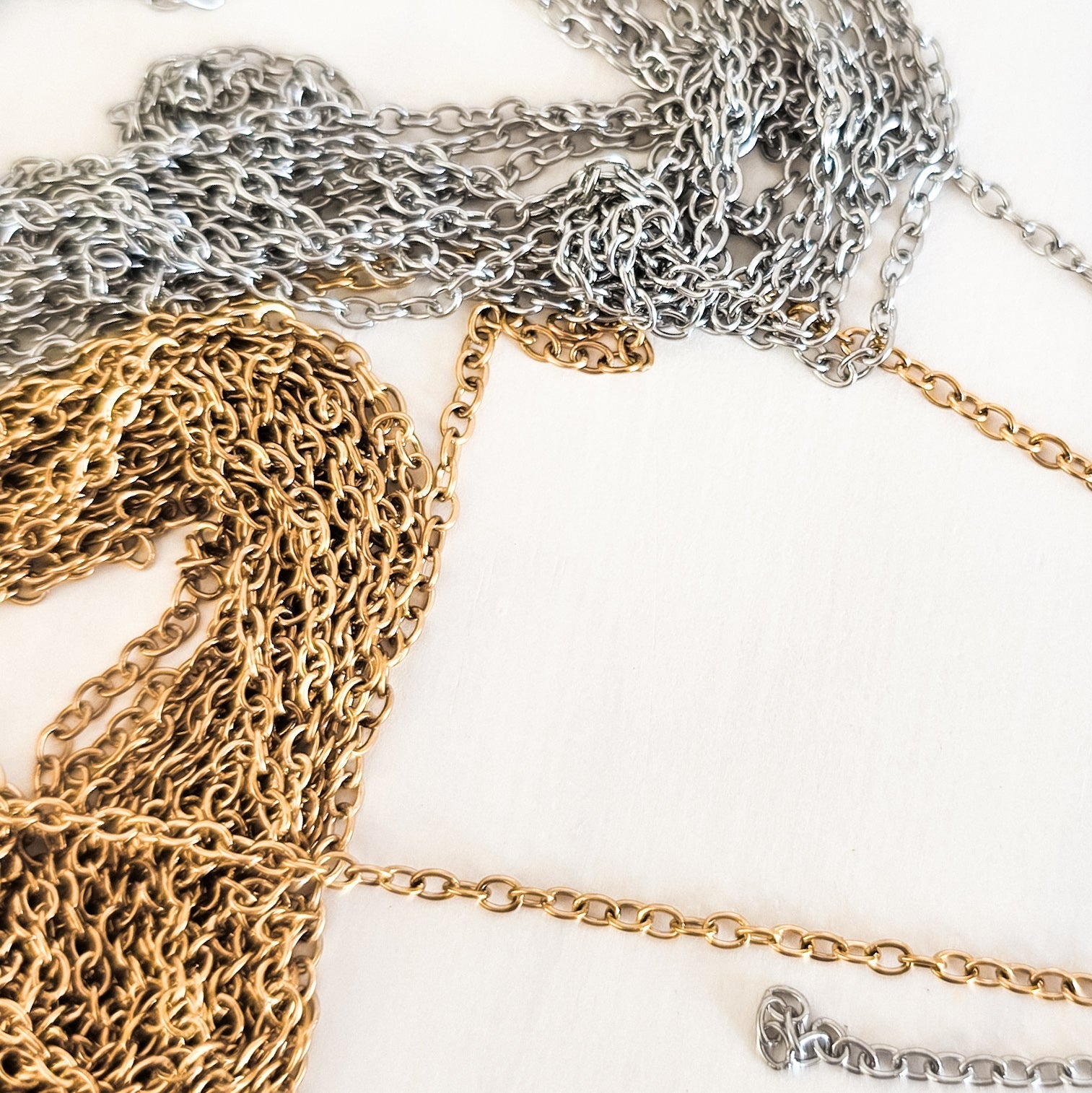 New Premium Spool Minimalist Cable Chain Finding (Silver or Gold Stainless Steel), 3m (9.84ft), Chain 27 - 