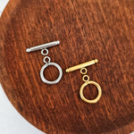 New Premium Toggle Clasp Closure Findings (Silver or Gold), 5 Sets, Chain 26 - 