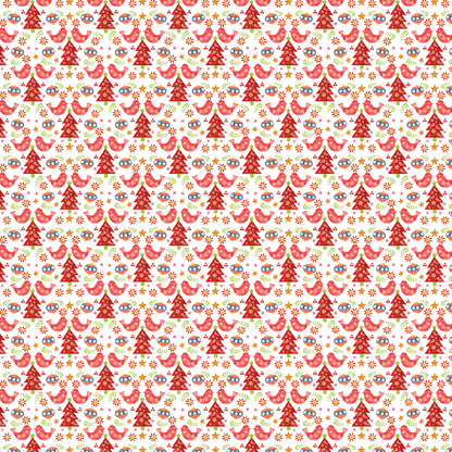 Nordic Christmas Birds Pattern Acrylic Sheets - CMB Pattern Acrylic