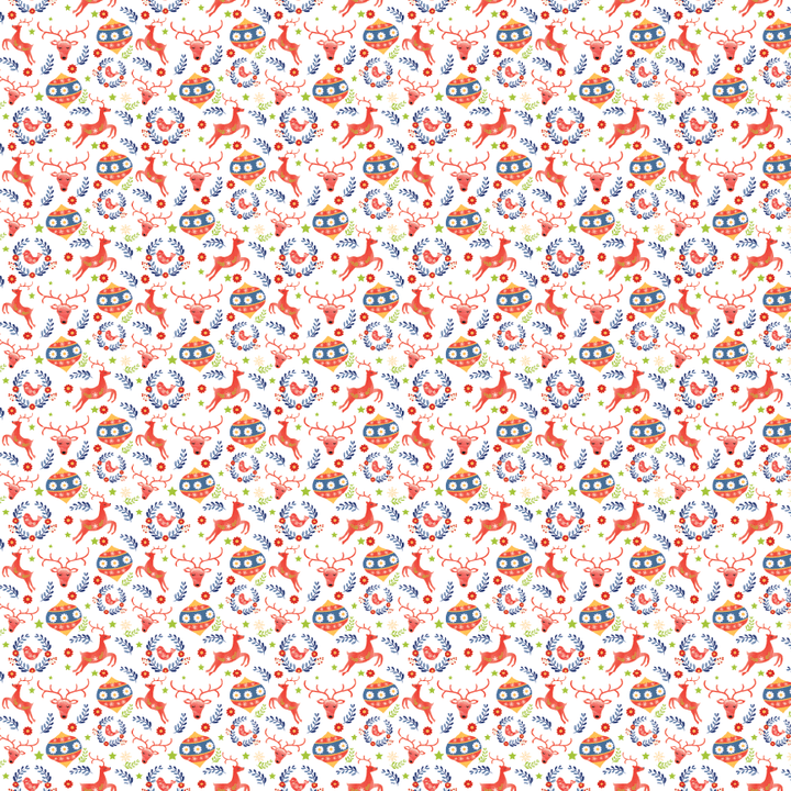 Nordic Christmas Pattern Acrylic Sheets - CMB Pattern Acrylic