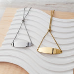 Oblong Bar Bracelet (Silver or Gold), 1 Total, Metal Blank 14 - 