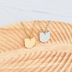 Ohio Pendant Necklace (Silver or Gold), 1 Total, Metal Blank 164 - 