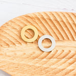 Open Circle Pendants (Silver or Gold), 5 Total Washers, Metal Blank 155 - 