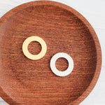Open Circle Pendants (Silver or Gold), 5 Total Washers, Metal Blank 155 - 