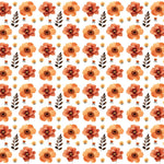 Orange Floral Pattern Acrylic Sheets - CMB Pattern Acrylic