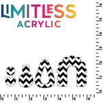 P0009 | Chevron Monochromagic Pattern Acrylic Sheet - CMB Pattern Acrylic