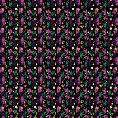 P0094 Mardi Gras Brushstrokes 1 Pattern Acrylic Sheets - CMB Pattern Acrylic