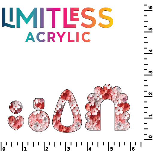 P0221 | Cherry Blossom 3D Floral Pattern Acrylic Sheets - Patterns