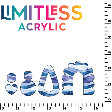 P1157 | Arctic Waves Pattern Acrylic Sheets - CMB Pattern Acrylic