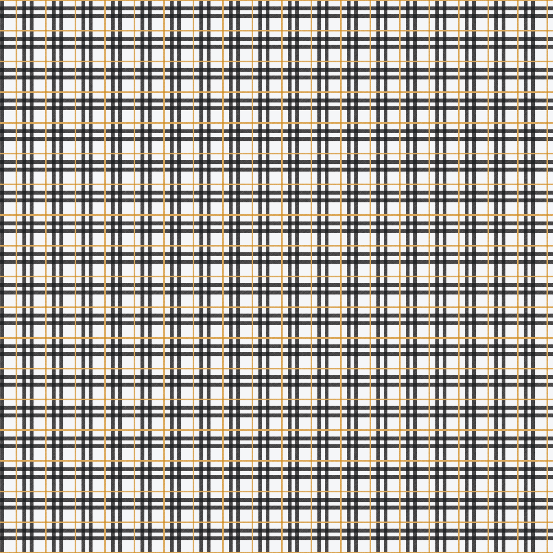 P1165 | Black & Gold Gingham Pattern Acrylic Sheets - Patterns
