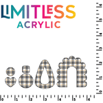 P1165 | Black & Gold Gingham Pattern Acrylic Sheets - Patterns
