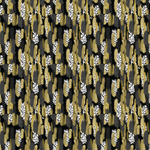 P1166 | Black Gold White Brushstrokes Pattern Acrylic Sheets - CMB Pattern Acrylic
