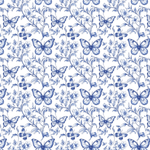 P1167 | Butterfly Chinoiserie Pattern Acrylic Sheets - CMB Pattern Acrylic