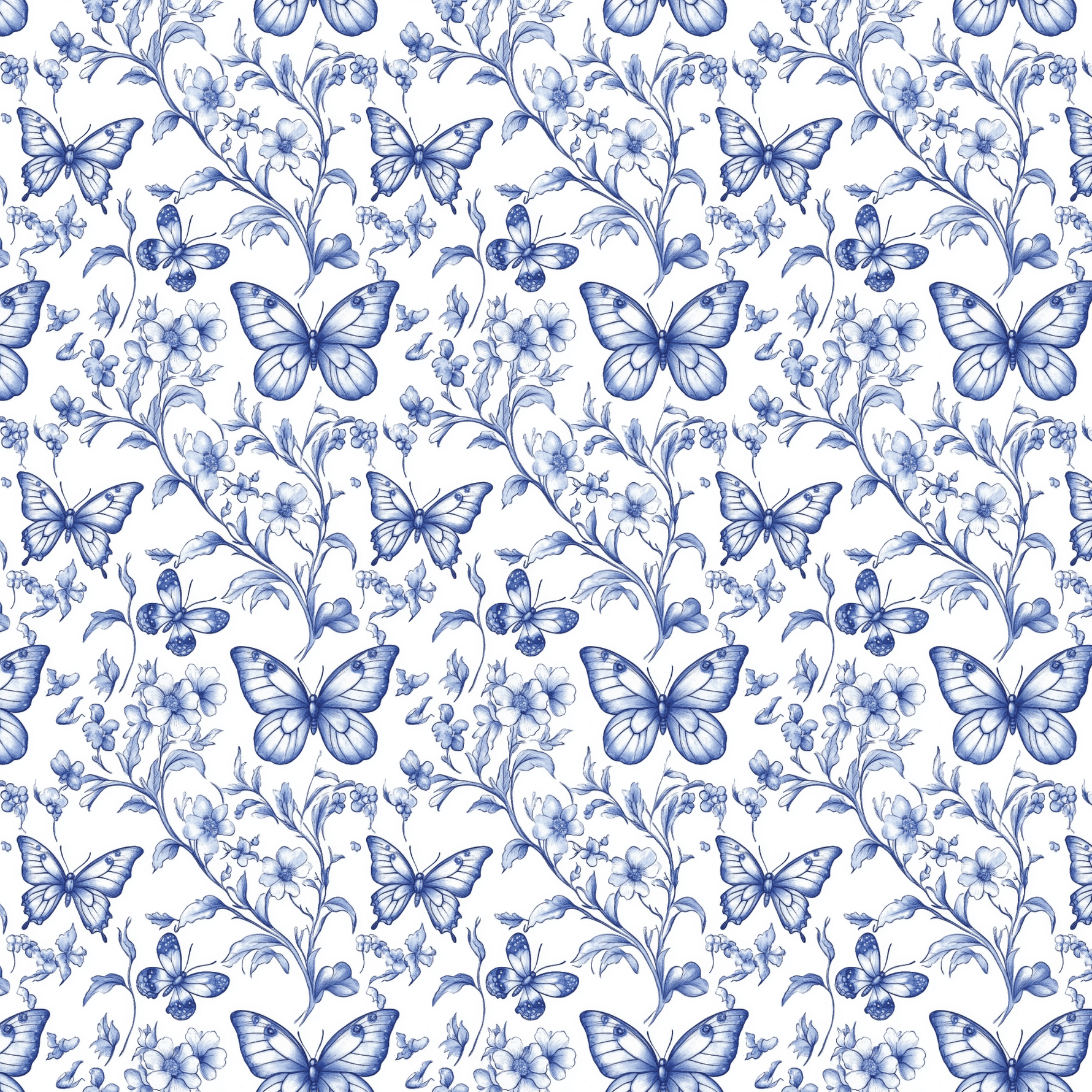 P1167 | Butterfly Chinoiserie Pattern Acrylic Sheets - CMB Pattern Acrylic