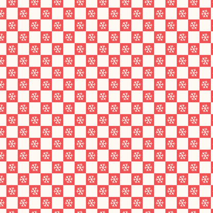 P1168 | Checkered Snowflakes Pattern Acrylic Sheets - CMB Pattern Acrylic