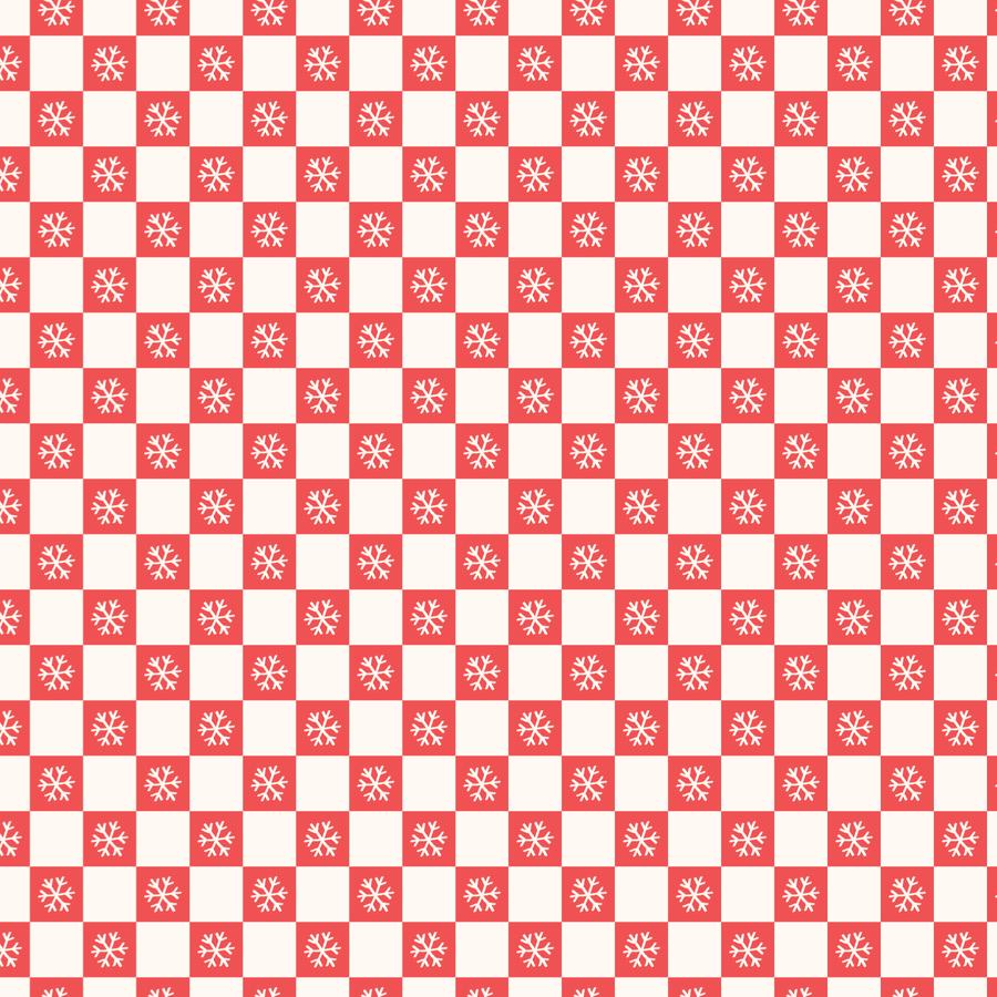 P1168 | Checkered Snowflakes Pattern Acrylic Sheets - CMB Pattern Acrylic