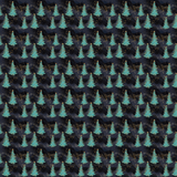 P1175 | Glitter Mint Chrismtas Trees Nightfall Pattern Acrylic Sheets - CMB Pattern Acrylic