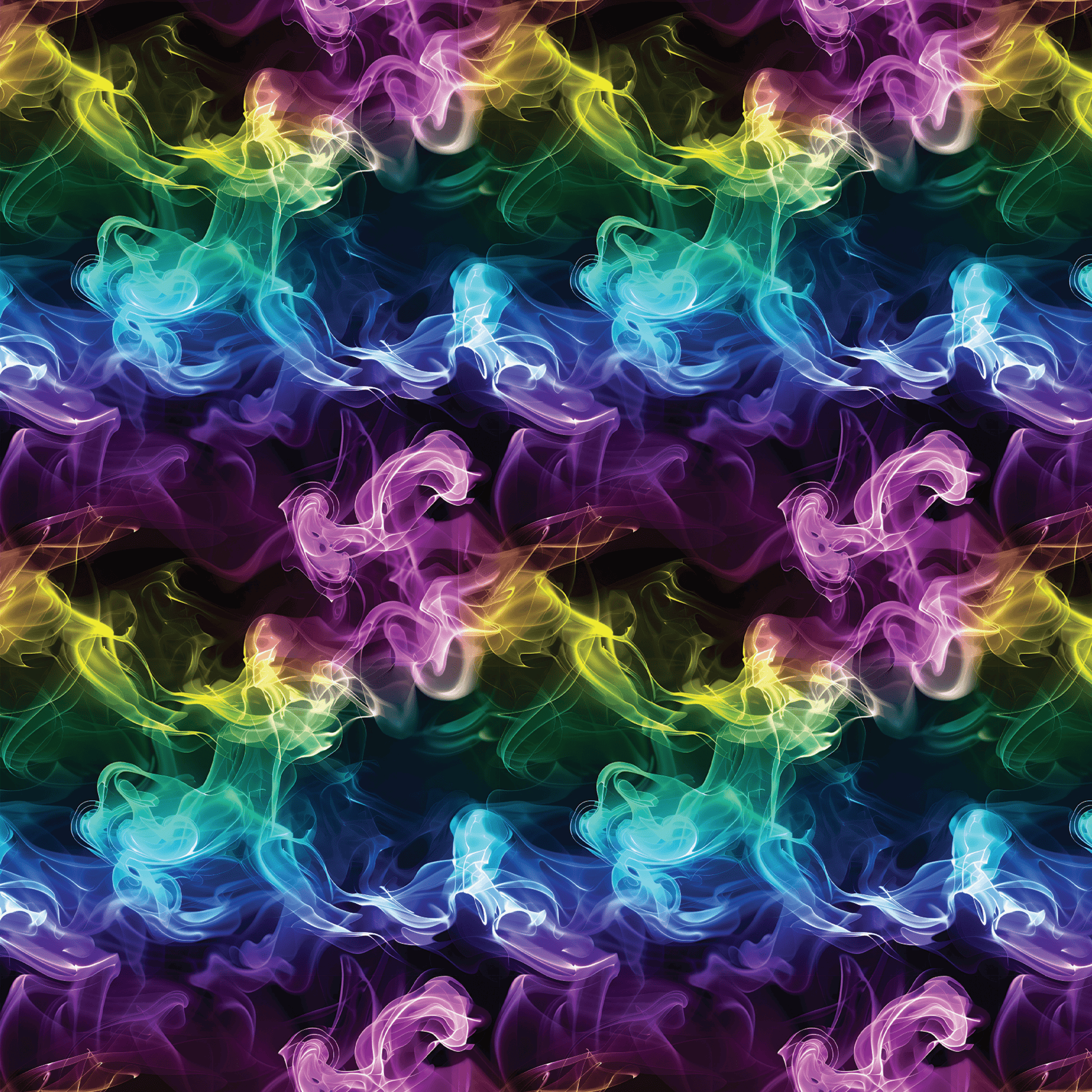 P1179 | Neon Rainbow Smoke Pattern Acrylic Sheets - CMB Pattern Acrylic