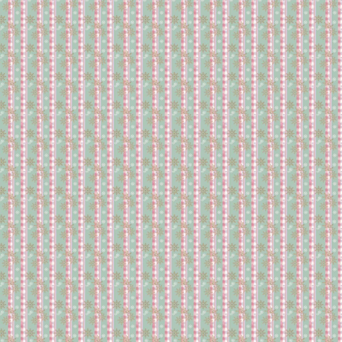P1181 | Pastel Plaid Snowflake 1 Pattern Acrylic Sheets - CMB Pattern Acrylic