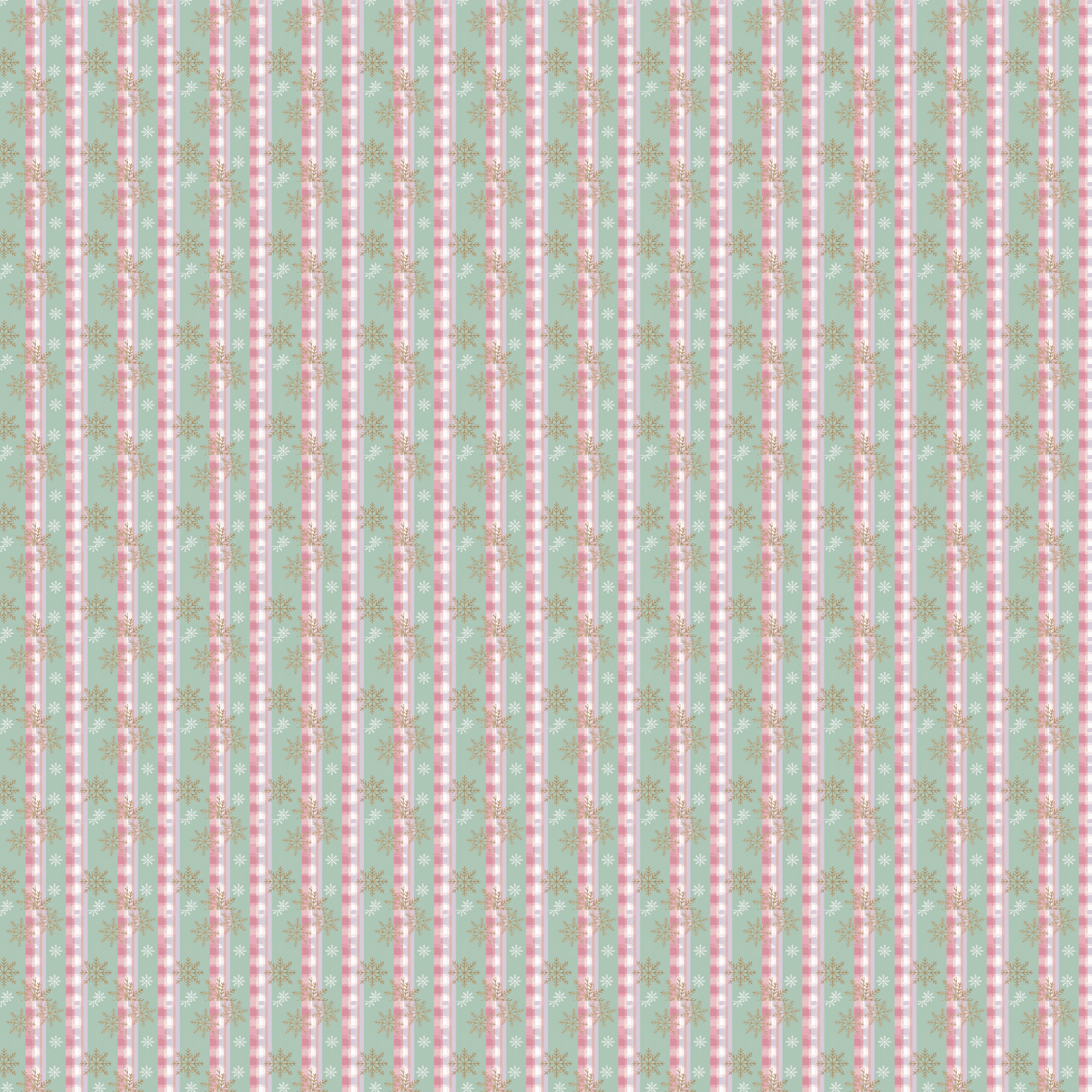 P1181 | Pastel Plaid Snowflake 1 Pattern Acrylic Sheets - CMB Pattern Acrylic