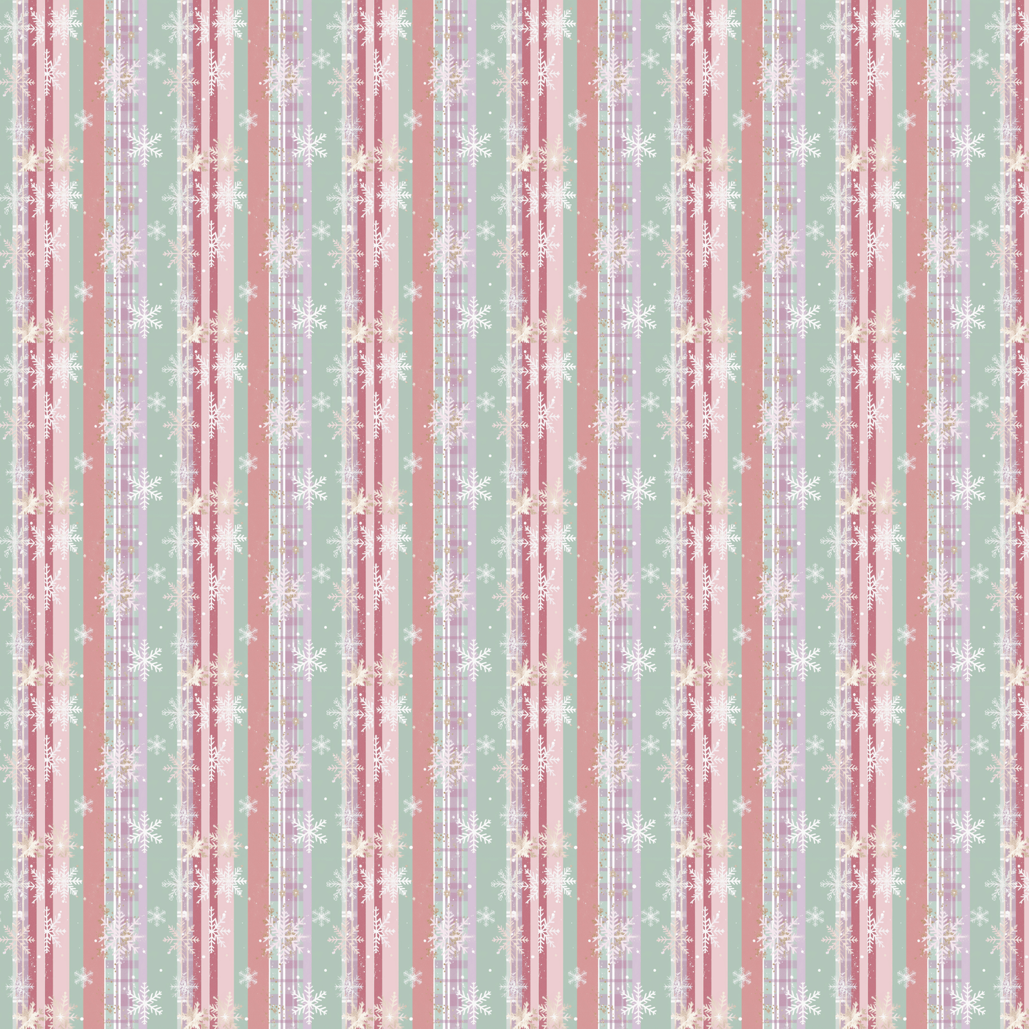 P1182 | Pastel Plaid Snowflake 2 Pattern Acrylic Sheets - CMB Pattern Acrylic