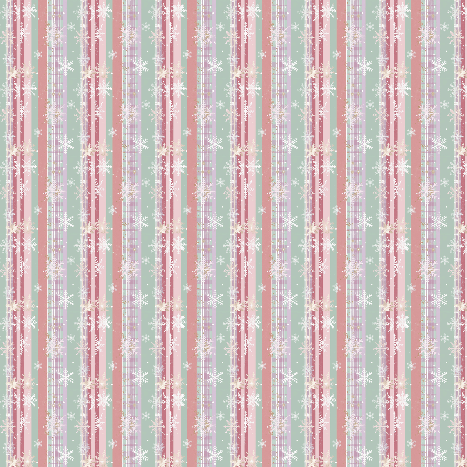 P1182 | Pastel Plaid Snowflake 2 Pattern Acrylic Sheets - CMB Pattern Acrylic