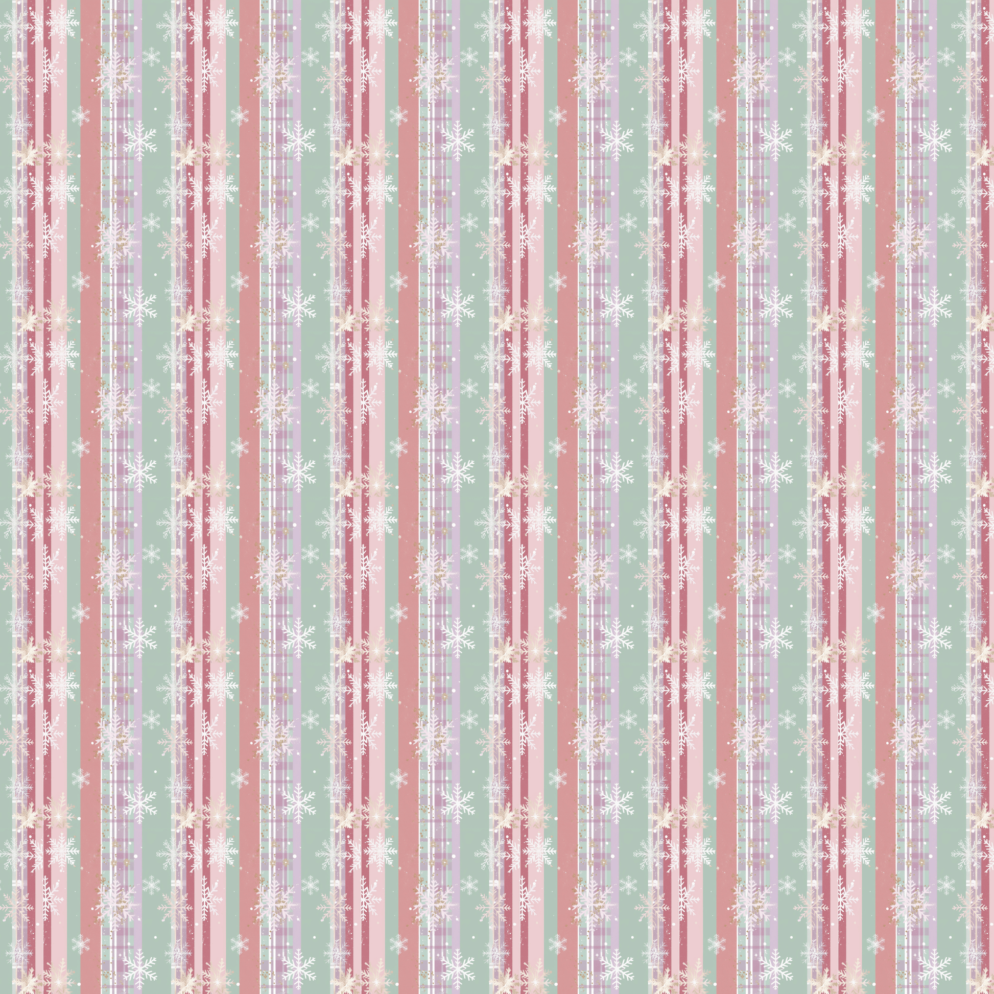 P1182 | Pastel Plaid Snowflake 2 Pattern Acrylic Sheets - CMB Pattern Acrylic