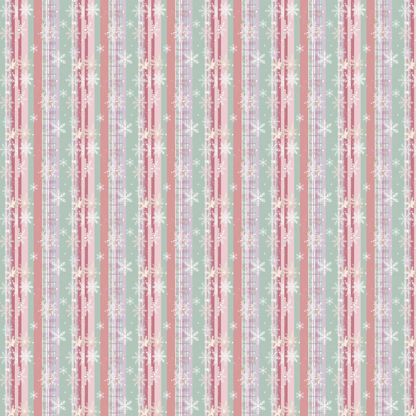 P1182 | Pastel Plaid Snowflake 2 Pattern Acrylic Sheets - CMB Pattern Acrylic